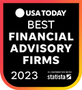 usa today best financial advisory firms 2023 logo for wellspring financial
