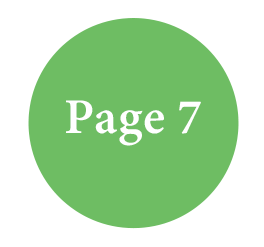 green circle icon with page 7 clip art