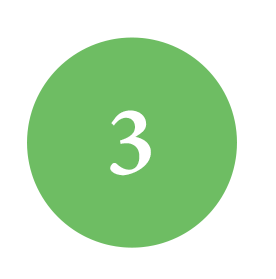 green circle icon with number 3 clip art