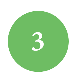 green circle icon with number 3 clip art