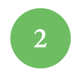 green circle icon with number 2 clip art