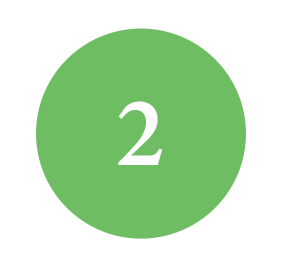 green circle icon with number 2 clip art