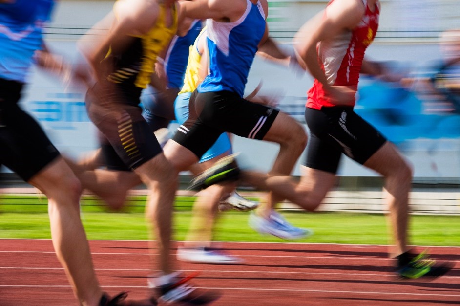 athletes running race